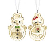Swarovski 4.6 Boule Ã Neige en Forme de Bonhomme de Neige en Cristal Multicolore