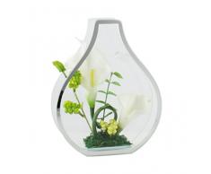 Val&Time AROM2 Composition Florale Artificielle, Blanc