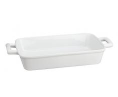 Harold Importer Co 98048 HIC rectangulaire Plat à lasagnes rectangulaire en porcelaine, Blanc