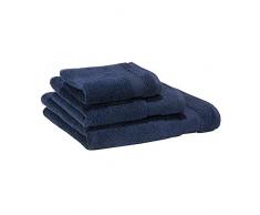 Villeroy Boch Pure Serviette de Bain en Coton Bleu Nuit 67 x 100 cm