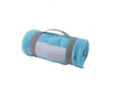 eBuyGB Couvre-lit de Chaud pour canapé, lit, Festival, Camping, Pique-Nique, Tapis, pub, Bar, extérieur, siège, Bleu Clair, Taille Unique