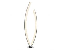 Brilliant G94947/13 Lampadaire, mÃ©tal/Plastique, Acier/Chrome