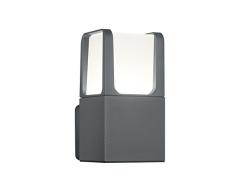 Trio Leuchten 222160142 Ebro Applique Murale dExtÃ©rieur, Aluminium, Integriert, 6 W, Anthracite, 14,4 x 10 x 20 cm
