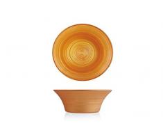 H&H H&H Hoche Coupelle en Verre, 13Â cm, Orange