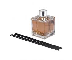 HOMEA 6DIF102PV Diffuseur de Parfum CarrÃ© Verre Orange 9 x 7 x 22,5 cm