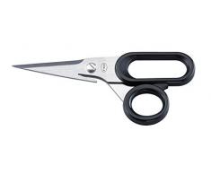 Rösle 12646 Lot de 3 paires de ciseaux universels en acier inoxydable pour la maison et les herbes Argenté/noir, Argenté/noir, 16 cm