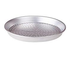 Agnelli autocuiseurs Tortiera Tonda Perforated 32 cm Alliage daluminium 3003 Argent