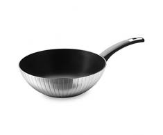 Mopita High Tech Induction Wok en Aluminium forgÃ©, 28Â x 9Â cm, Noir