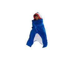 Soleil docre Polaire Plaid, Polyester, Bleu, 110 x 140 cm