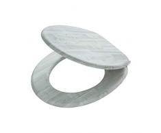 Tiger Titan Abattant de WC en MDF Gris 37 x 44 x 4 cm