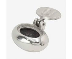 Better & Best 0241413 Cendrier dÃ©coratif en mÃ©tal, argentÃ©, Unique