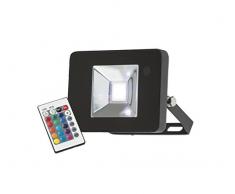 Knightsbridge 230Â V IP65Â 10Â W RGB LED Noir Projecteur en aluminium moulÃ© sous pression