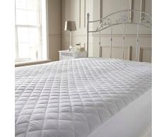 Highliving Matelas en Polyester, Coton Blanc, Simple