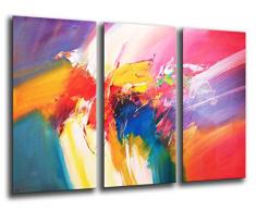 Tableau Moderne Photographique, Impression sur bois, Image dart abstrait, 97 x 62 cm, ref. 26174