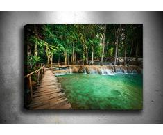 Bonamaison Peinture sur toile, multicolore, 30 x 40 cm - ConÃ§u et fabriquÃ© en Turquie