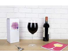 Gift Republic Verre à vin géant, Multi, 11 x 11 x 27 cm