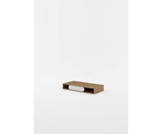 ESF G-09 bureau MDF (Panneau de Fibres de Bois à densité Moyenne), recouverts dun Papier décor imprégné de résine mélamine, Finition Gris/Blanc, Taille unique