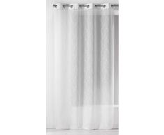 Homemaison 09543-8-AL Voilage Etamine/Polyester Blanc 1 x 140 cm