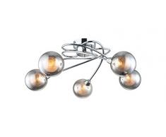 interfan 5L Smoke plafonnier compatible LED G9, 33Â W, chrome