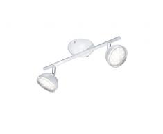 Trio Serie 8728 Lustre Objectif 2 lumiÃ¨res blanc