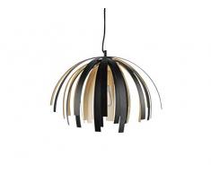 LEITMOTIV LM1856GD Suspensions dÃ©clairage intÃ©rieur, Aluminium, Noir/Or