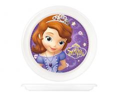 Home Sofia Assiette, 22.5Â cm, Plastique, Blanc/Multicolore