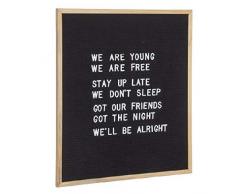 Dcasa Panneau 149 Lettres/Chiffres décoratifs Meubles Autocollants décoration de la Maison Unisexe Adulte, Noir (Noir), Unique