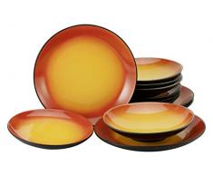 Creatable, 20209, série HOT RED, ensemble de vaisselle, service de table 12 pièces