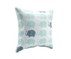 Picanova Coussin dÃ©coratif, Satin, Multicolore, 40 x 40 cm