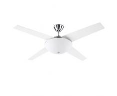 LEDs-C4 30-1965-81 E9 aukena 2xe27 60ww Ventilateur Nickel Satiné