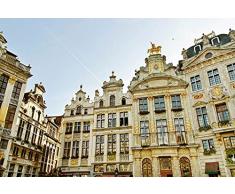 Papier Peint poster panoramique BRUXELLES 4 x 2,70 m | Déco et photo murale XXL Qualité HD Scenolia