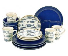 Creatable, 22891, série FARO, ensemble de vaisselle, service combiné 16 pièces