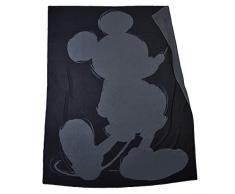 zoeppritz since 1828 Mickey Soft Mouse - Couverture Polaire avec Motif Vintage Disney - Couverture de Haute qualité - 160x200cm - 980 Black - De