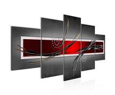 Tableau decoration murale Abstrait - XXL Impression sur Toile Salon Appartment 5 Parties - prêt à accrocher - 102553a