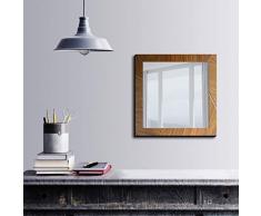 Bonamaison DÃ©coration Murale Impression sur Miroir EncadrÃ© sur Toile, Dimensions: 50 x 50 Cm - ConÃ§u et fabriquÃ© en Turquie