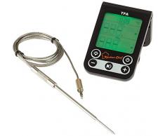 TFA-Dostmann Thermomètre de Cuisson de Cuisine Chef Barbecue numérique de Noyau de contrôle de la température et de cavité, Plastique, Noir, 6 x 2 x 10 cm