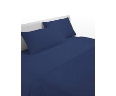 0Bed Drap de Dessus pour lit Double Maxi cm. 260x290 Bleu