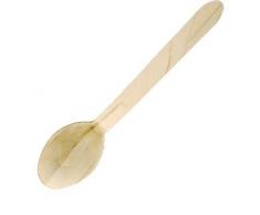 Winware (à Couverts en Bois de Bouleau Couverts jetables. Cuillère à Dessert. Tailleâ¯: 166 mm. Quantitéâ¯: 100