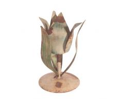 Ian Snow Bougeoir en Forme de Tulipe Multicolore