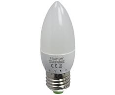 starson mat ampoule bougie lED e27Â 4.5Â W, blanc