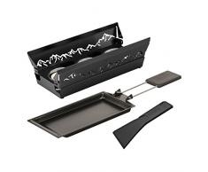 Kuhn Rikon 32237Â Chauffe-Plat Raclette Gril de Table Set, noir