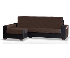 Bartali Divan Larissa Bras Gauche, Tissu Chenille Coton, 50% Polyester, Marron, 275Â cm