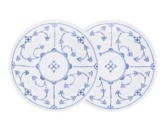 KAHLA/ThÃ¼ringen Porzellan 16E149A75019H Lot de 2 Assiettes Creuses Bleu/Blanc