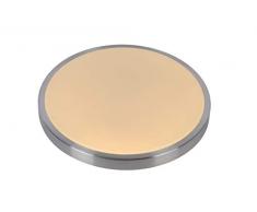 Lucide 79166/13/12 Plafonnier, Aluminium, LED intégré, 12 W, Chrome Dépoli