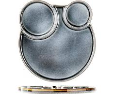 Cosy & Trendy 2936132 Assiette Plate en Porcelaine Quintana-Bleu-3 Compartiments-D 27,5-32 Cm