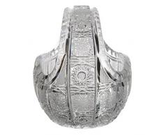 Verre de Bohême Panier sculpté, Cristal, 18 x 24 x 15 cm