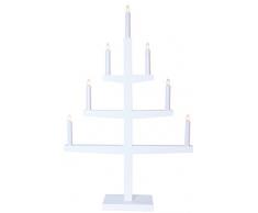 Star 212-18 Tripp Chandelier 7 Lumières 21,0 W E10 Blanc 76,5 x 49 x 10 cm