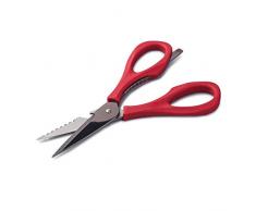 Kilo JC44 Ciseaux de cuisine en acier inoxydable avec revêtement titane Noir Poignées en plastique