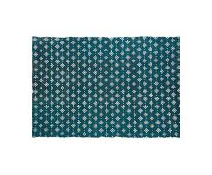 JJA Tapis coton imprimÃ© 90 x 60 â 6 modÃ¨les assortis, bleu