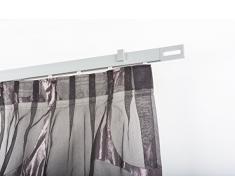 InCasa Tringle Ã Rideaux: 32 x 12 mm, L. 180 cm. en Aluminium Satin â Complet